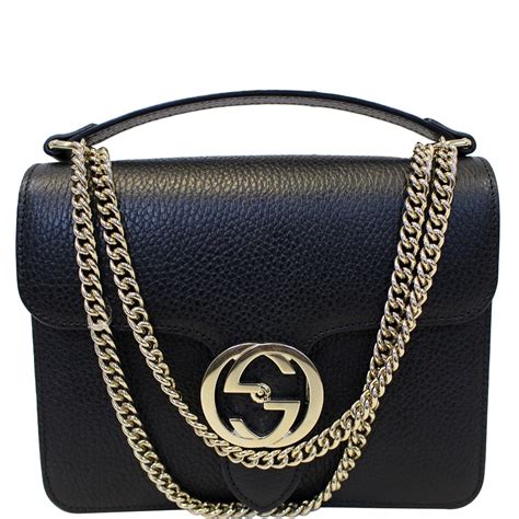 interlocking gucci bag black|gucci interlocking crossbody bag.